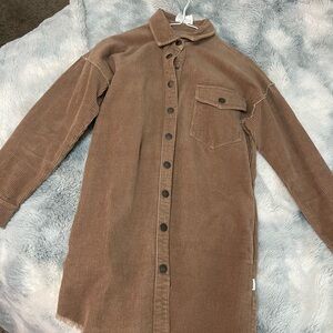 Bohme Brown Corduroy Button Down Shirt